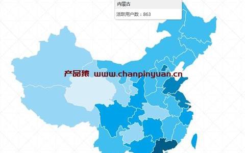 PHP+jQuery实现中国地图热点数据统计展示效果
